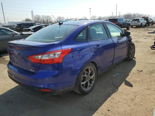 1FADP3F23EL412125 - 2014 FORD FOCUS SE BLUE photo 3