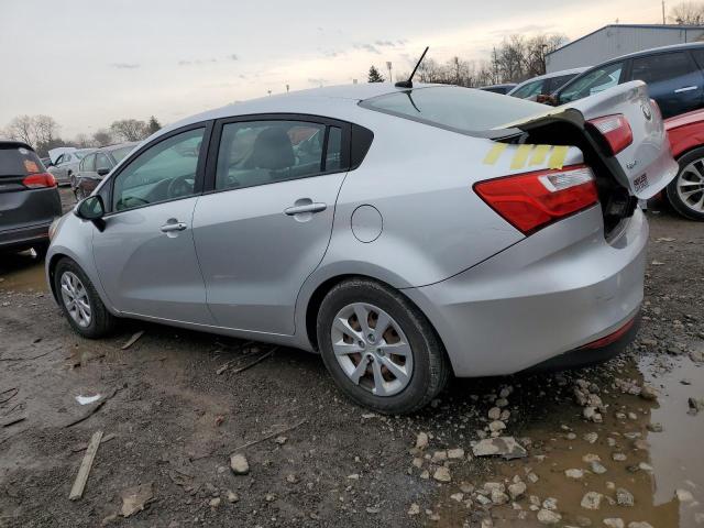 KNADM4A3XG6553863 - 2016 KIA RIO LX SILVER photo 2