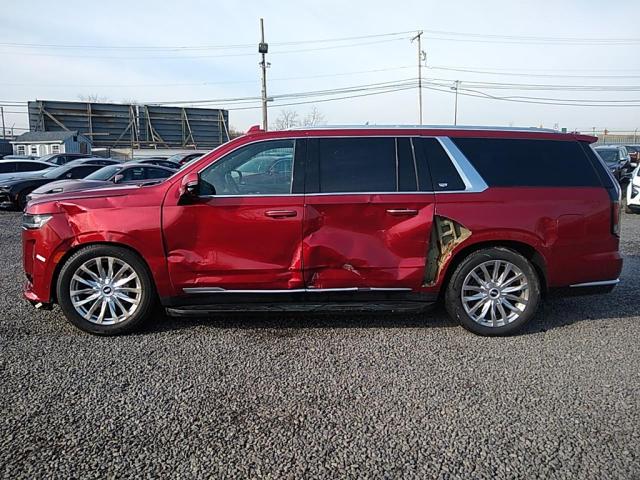 1GYS4LKL0MR112332 - 2021 CADILLAC ESCALADE ESV PREMIUM LUXURY RED photo 15