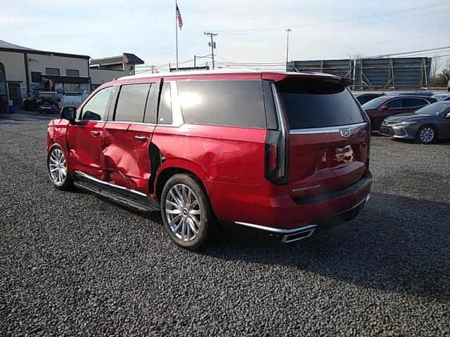 1GYS4LKL0MR112332 - 2021 CADILLAC ESCALADE ESV PREMIUM LUXURY RED photo 3