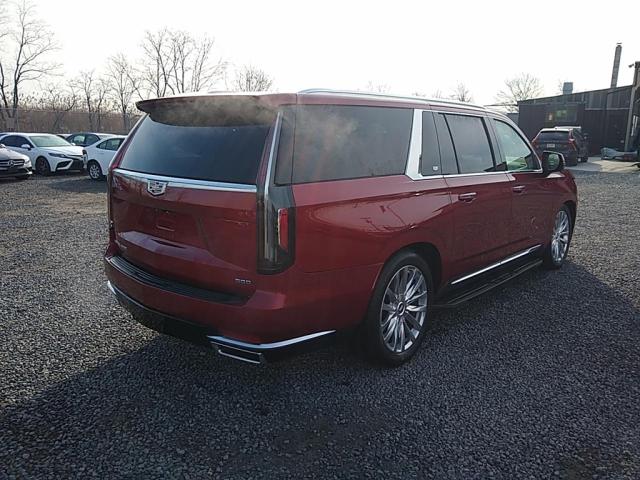 1GYS4LKL0MR112332 - 2021 CADILLAC ESCALADE ESV PREMIUM LUXURY RED photo 4