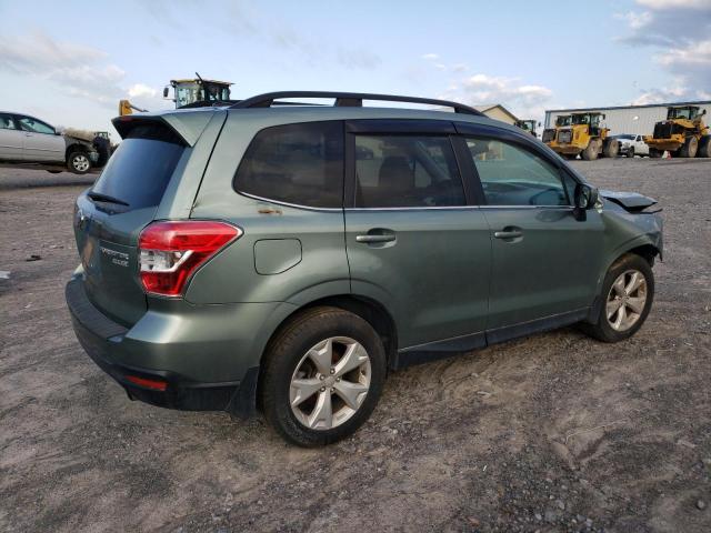 JF2SJARC6FH829045 - 2015 SUBARU FORESTER 2.5I LIMITED GREEN photo 3