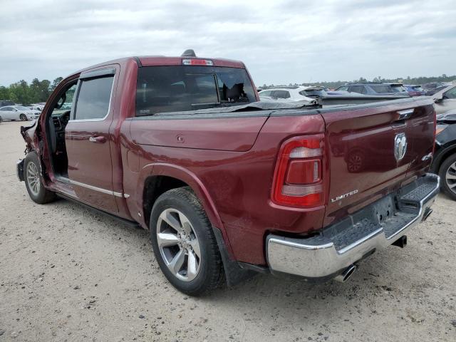 1C6SRFHT0MN645456 - 2021 RAM 1500 LIMITED MAROON photo 2