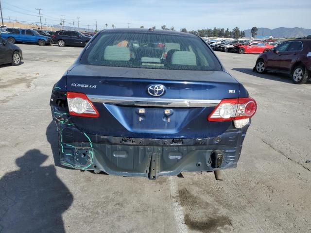 5YFBU4EE0DP074359 - 2013 TOYOTA COROLLA BASE BLUE photo 6