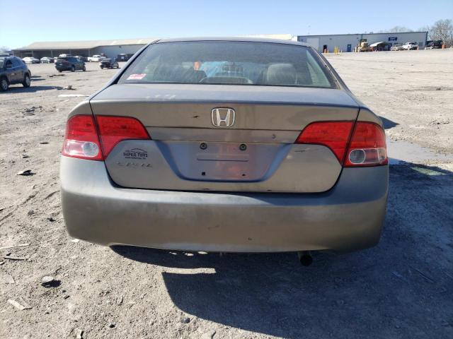 1HGFA16537L056928 - 2007 HONDA CIVIC LX TAN photo 6