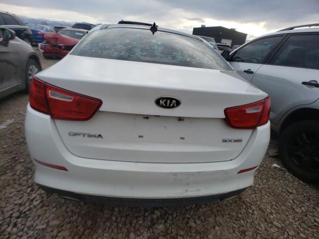 5XXGN4A71FG380265 - 2015 KIA OPTIMA EX WHITE photo 6