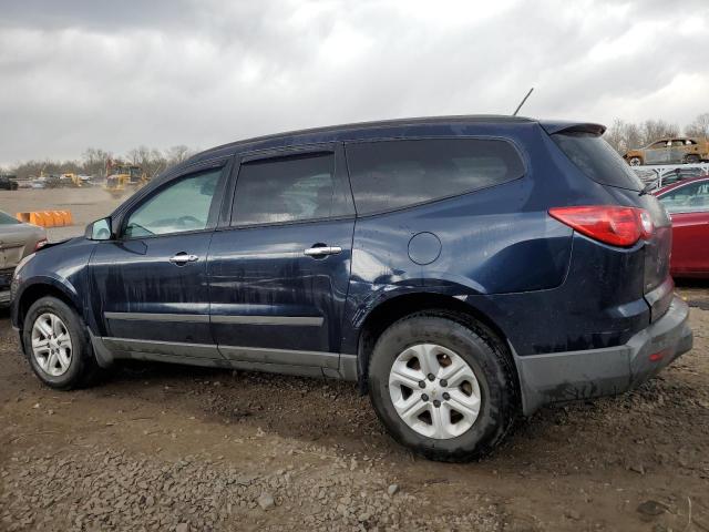 1GNKVFED9BJ217138 - 2011 CHEVROLET TRAVERSE LS BLUE photo 2