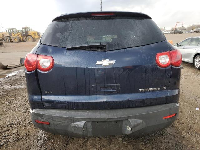 1GNKVFED9BJ217138 - 2011 CHEVROLET TRAVERSE LS BLUE photo 6