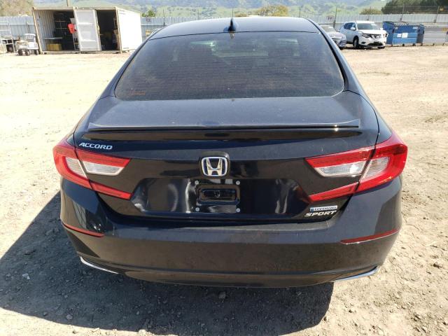 1HGCV3F24NA046281 - 2022 HONDA ACCORD HYBRID SPORT BLACK photo 6