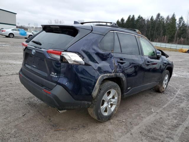 JTMRWRFV8KD519354 - 2019 TOYOTA RAV4 XLE BLUE photo 3