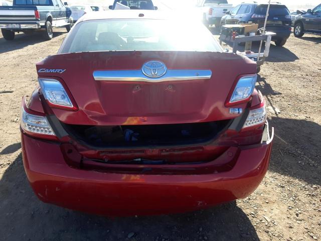 4T1BB3EK9AU121310 - 2010 TOYOTA CAMRY HYBRID RED photo 6