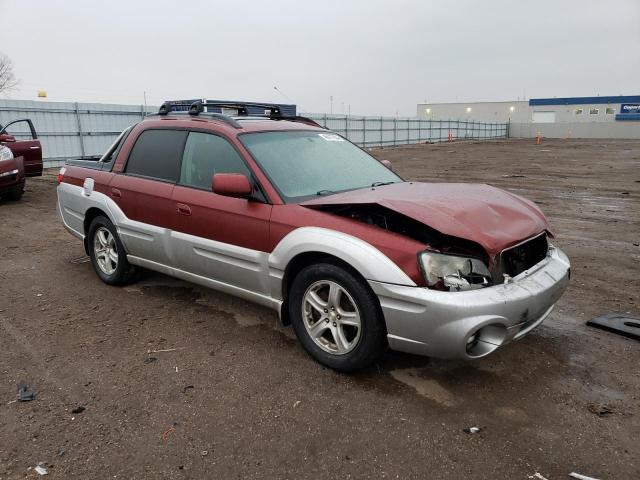 4S4BT61C637105726 - 2003 SUBARU BAJA RED photo 4