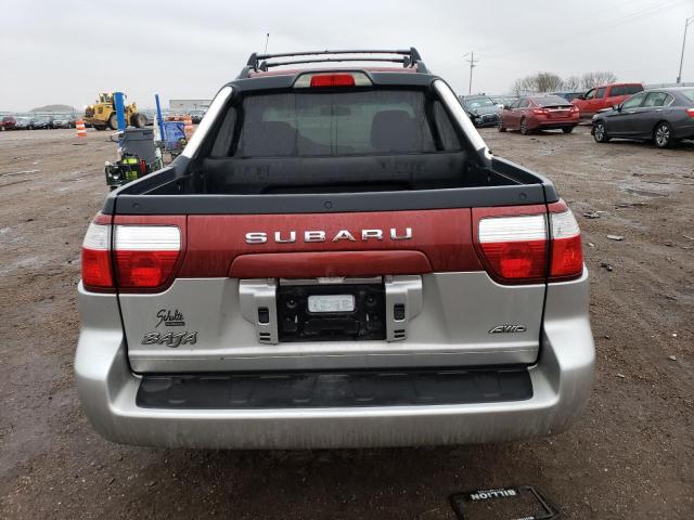 4S4BT61C637105726 - 2003 SUBARU BAJA RED photo 6