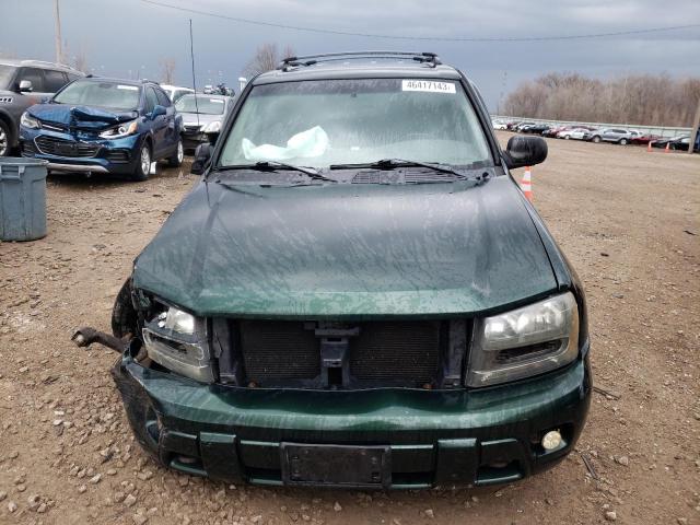 1GNDT13S222397561 - 2002 CHEVROLET TRAILBLAZE GREEN photo 5