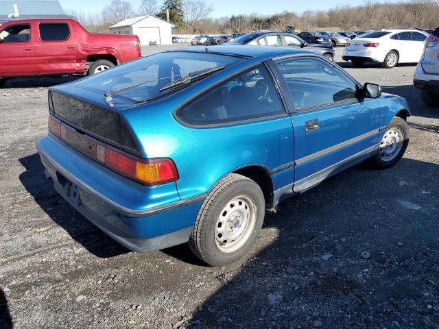 JHMED8459LS017708 - 1990 HONDA CIVIC CRX DX BLUE photo 3