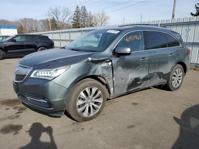 5FRYD4H42EB023888 - 2014 ACURA MDX TECHNOLOGY GRAY photo 1