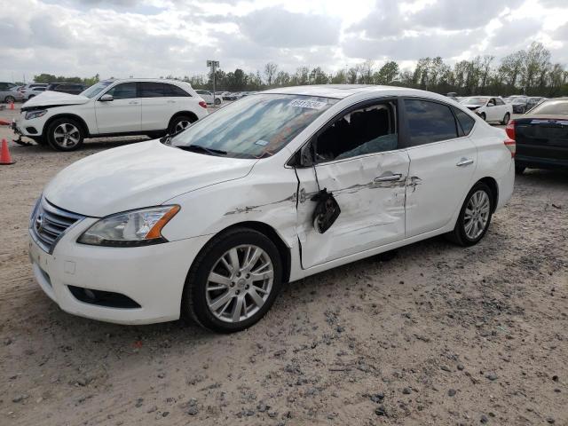 3N1AB7AP7DL644304 - 2013 NISSAN SENTRA S WHITE photo 1