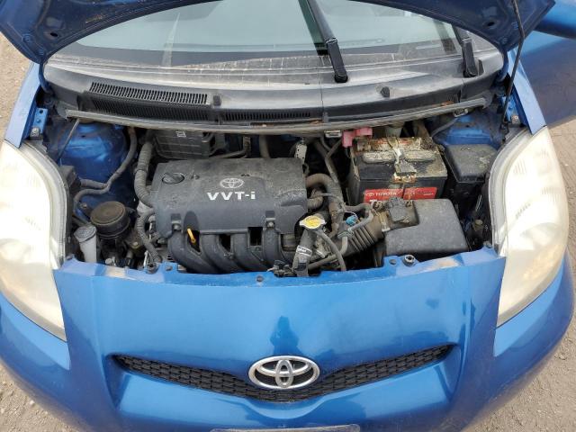 JTDKT903595243589 - 2009 TOYOTA YARIS BLUE photo 11