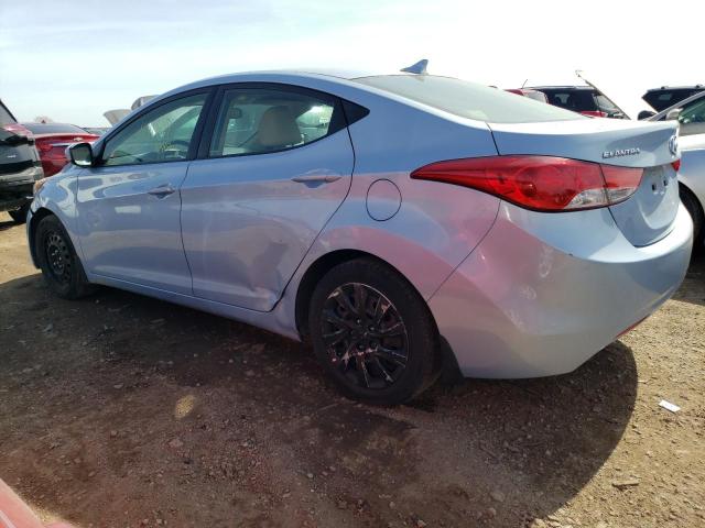 KMHDH4AE7DU632628 - 2013 HYUNDAI ELANTRA GLS BLUE photo 2