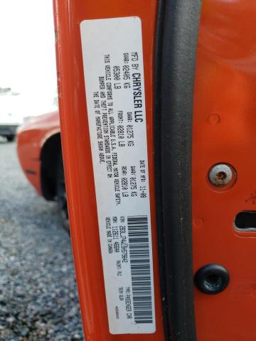2B3LJ74W19H579642 - 2009 DODGE CHALLENGER SRT-8 橙色 照片 12