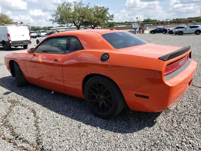 2B3LJ74W19H579642 - 2009 DODGE CHALLENGER SRT-8 ORANGE photo 2