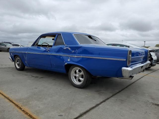 6K31T220438 - 1966 FORD FAIRLANE BLUE photo 2