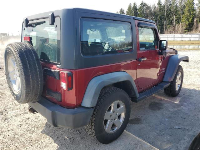 1J4AA2D13BL596393 - 2011 JEEP WRANGLER SPORT BURGUNDY photo 3