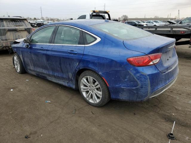 1C3CCCAB7FN545909 - 2015 CHRYSLER 200 LIMITED BLUE photo 2