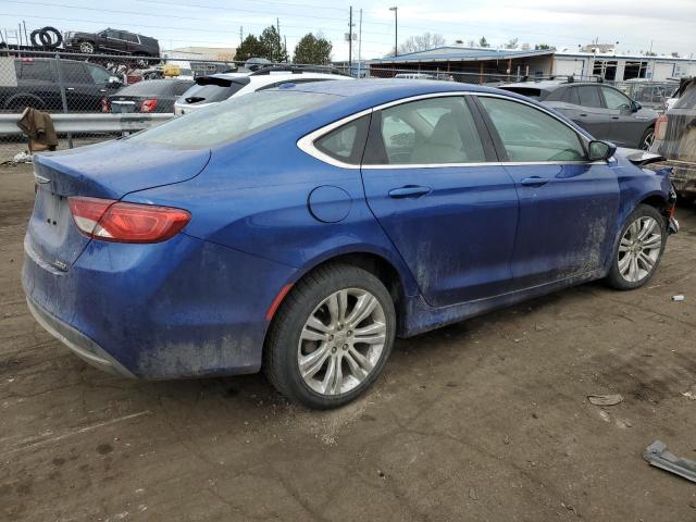 1C3CCCAB7FN545909 - 2015 CHRYSLER 200 LIMITED BLUE photo 3