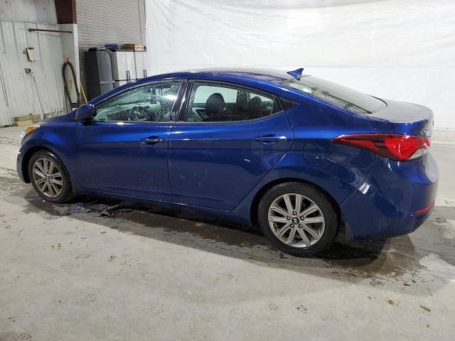 5NPDH4AE2GH654149 - 2016 HYUNDAI ELANTRA SE BLUE photo 2