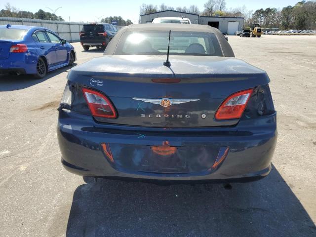 1C3LC45K48N171259 - 2008 CHRYSLER SEBRING BLUE photo 6