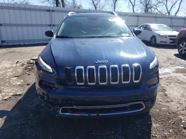 1C4PJMDX6JD535953 - 2018 JEEP CHEROKEE LIMITED BLUE photo 5