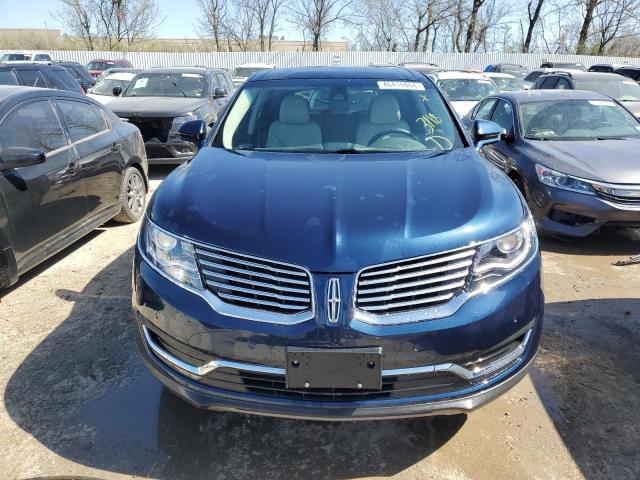 2LMPJ8LR5HBL44972 - 2017 LINCOLN MKX RESERVE أزرق صورة 5