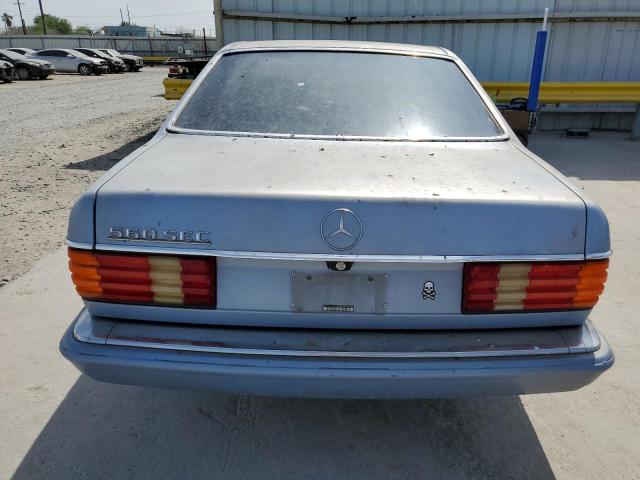 WDBCA45E6MA567897 - 1991 MERCEDES-BENZ 560 SEC BLUE photo 6