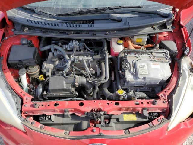 JTDKDTB34C1508122 - 2012 TOYOTA PRIUS C RED photo 12