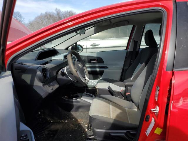 JTDKDTB34C1508122 - 2012 TOYOTA PRIUS C RED photo 7