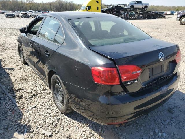 3VW2K7AJ9CM330186 - 2012 VOLKSWAGEN JETTA BASE Սև լուսանկար 2
