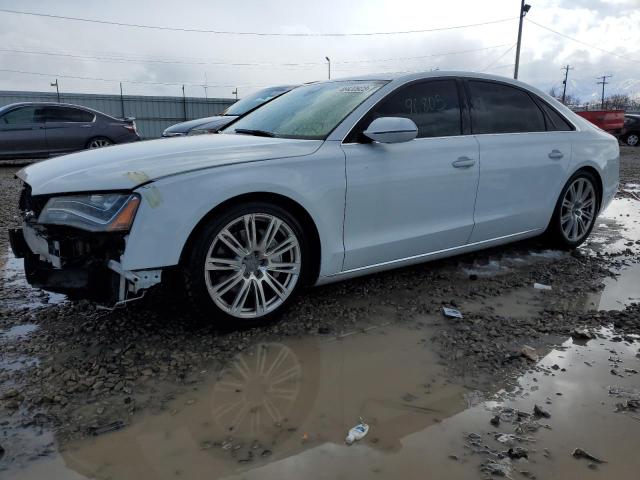 WAURGAFD4EN003042 - 2014 AUDI A8 L QUATTRO WHITE photo 1