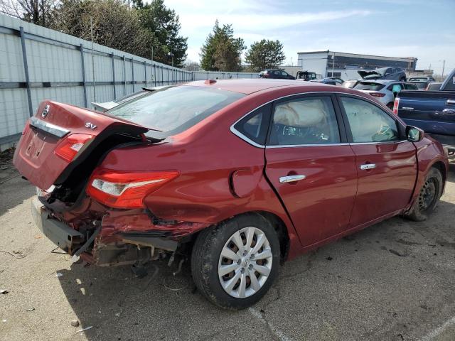 3N1AB7AP3HY273814 - 2017 NISSAN SENTRA S RED photo 3