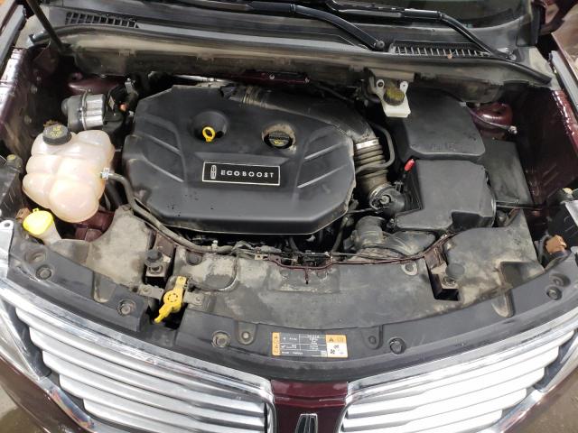 5LMCJ3D90GUJ30098 - 2016 LINCOLN MKC RESERVE MAROON photo 12