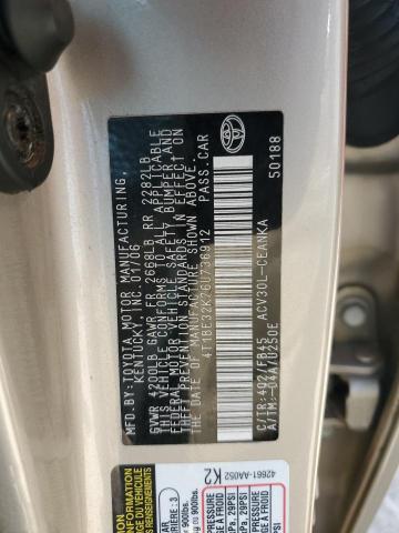 4T1BE32K76U736912 - 2006 TOYOTA CAMRY LE TAN photo 13