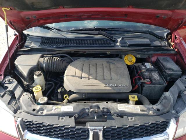 2C4RDGBG5ER254556 - 2014 DODGE GRAND CARA SE RED photo 12