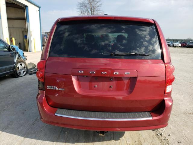 2C4RDGBG5ER254556 - 2014 DODGE GRAND CARA SE RED photo 6