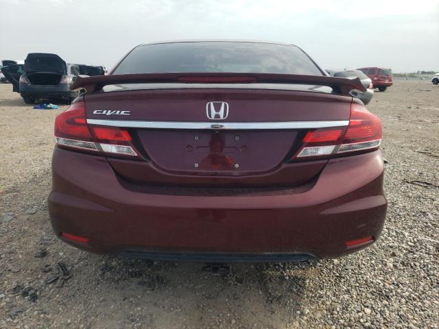 19XFB2F96DE055104 - 2013 HONDA CIVIC EXL BURGUNDY photo 6