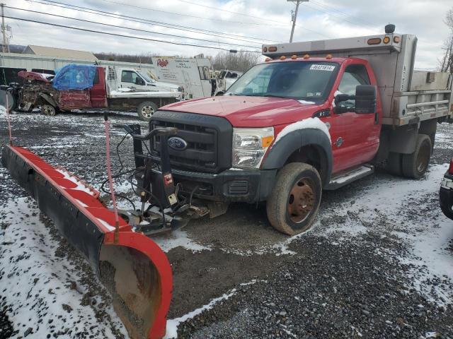 1FDUF5HT3BEB02549 - 2011 FORD F550 SUPER DUTY RED photo 1