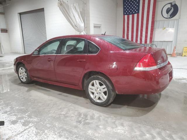 2G1WB5EK4B1197086 - 2011 CHEVROLET IMPALA LT BURGUNDY photo 2