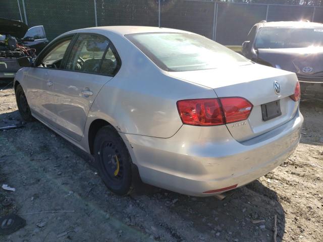 3VW2K7AJ1CM337343 - 2012 VOLKSWAGEN JETTA BASE 银色 照片 2