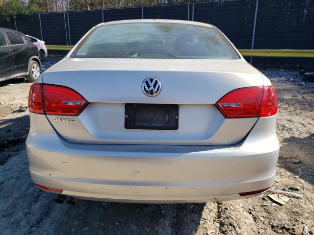 3VW2K7AJ1CM337343 - 2012 VOLKSWAGEN JETTA BASE 银色 照片 6