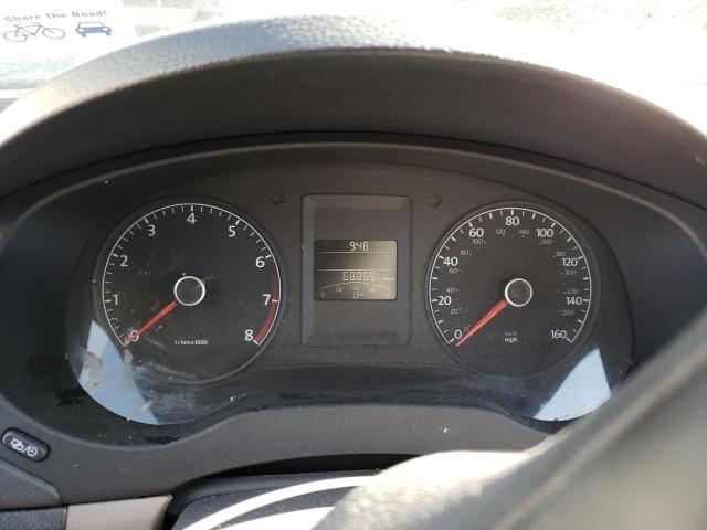 3VW2K7AJ1CM337343 - 2012 VOLKSWAGEN JETTA BASE 银色 照片 9