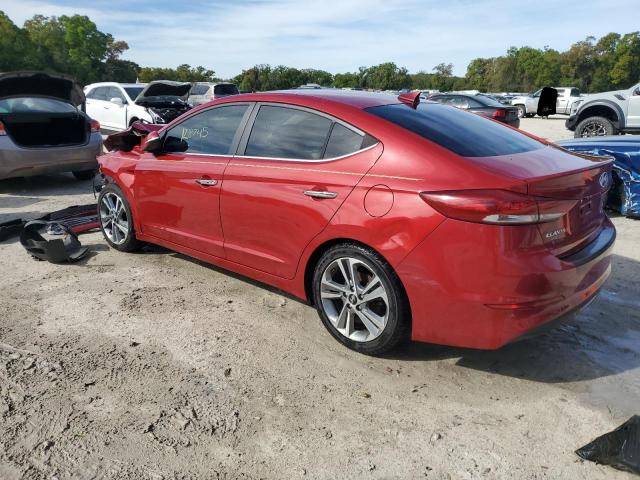 KMHD84LF2HU102000 - 2017 HYUNDAI ELANTRA SE RED photo 2